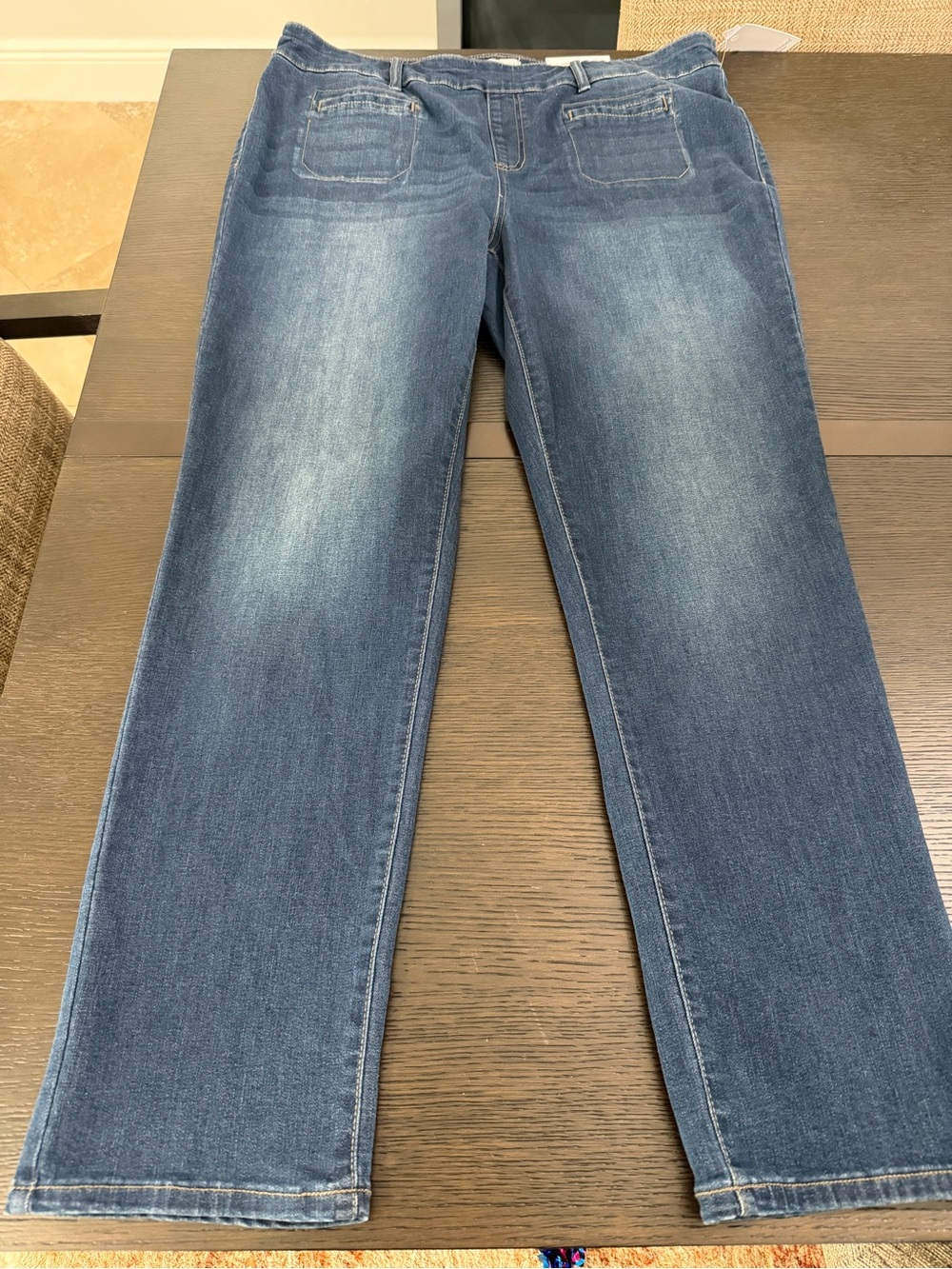 Women’s Blue Stretch Straight Jeans by Westbound